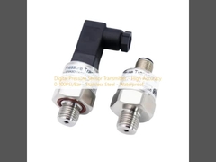 Digital Pressure Sensor Transmitter - High Accuracy 0-100PSI/Bar - Stainless Steel - Waterproof